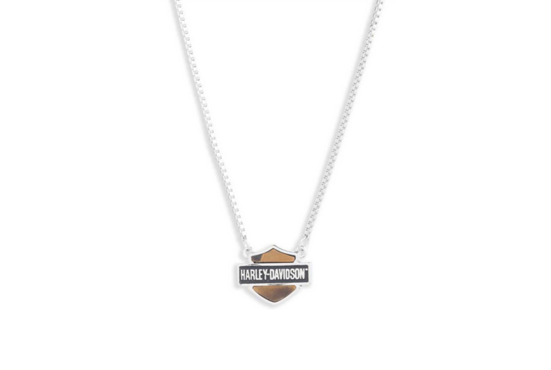 Harley-Davidson® Women's Bar & Shield Necklace – Silver, 34N00020