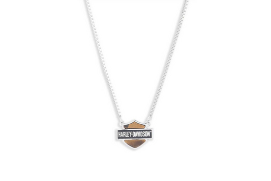 Harley-Davidson® Women's Bar & Shield Necklace – Silver, 34N00020