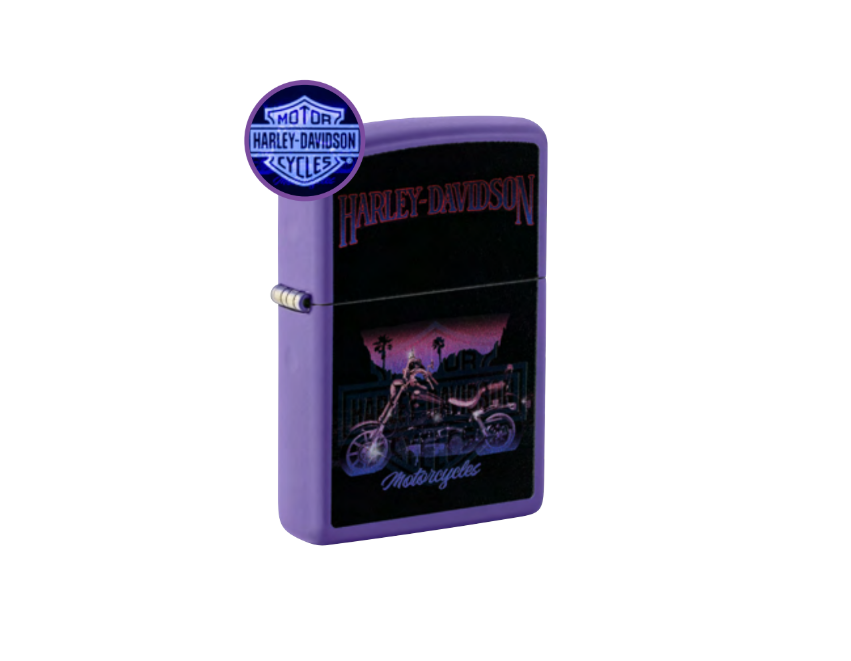 Harley-Davidson® Zippo 46677 Lighter – B&S Purple Flame