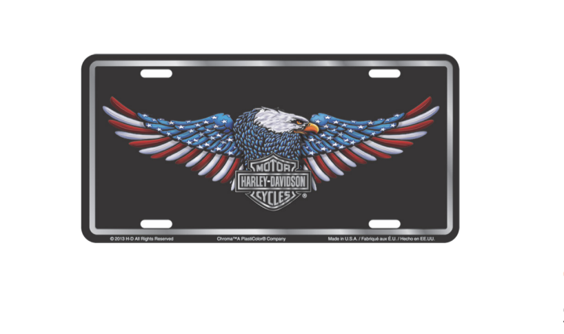 Harley-Davidson® Stamped Metal Auto License Plate - CG55000