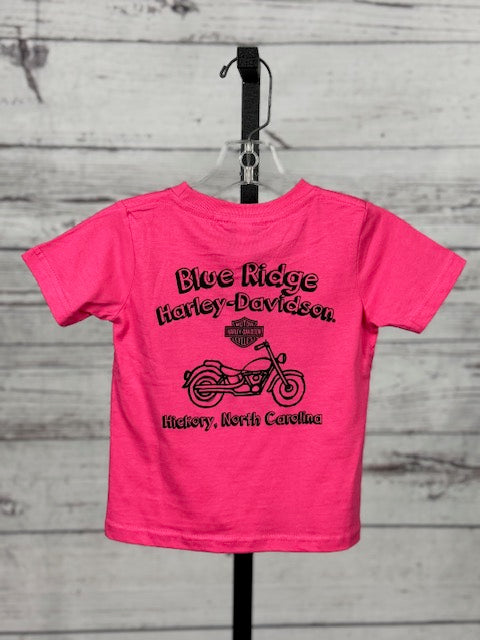 Kids’ Pink Bar & Shield Short Sleeve Tee