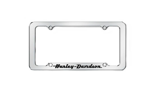 Harley-Davidson® Script Chrome Plated Zinc License Plate Frame - CG6305