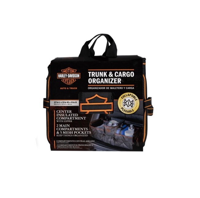 Harley-Davidson® Orange Silhouette Trunk & Cargo Organizer - 8440