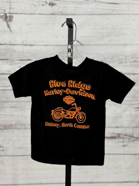 Kids’ Black Bar & Shield Short Sleeve Tee