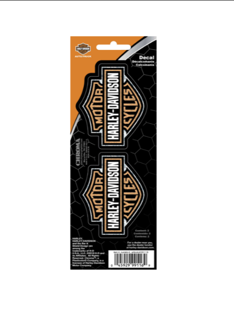 Harley-Davidson® Bar & Shield 2-Piece Holographic Decals - CG99116