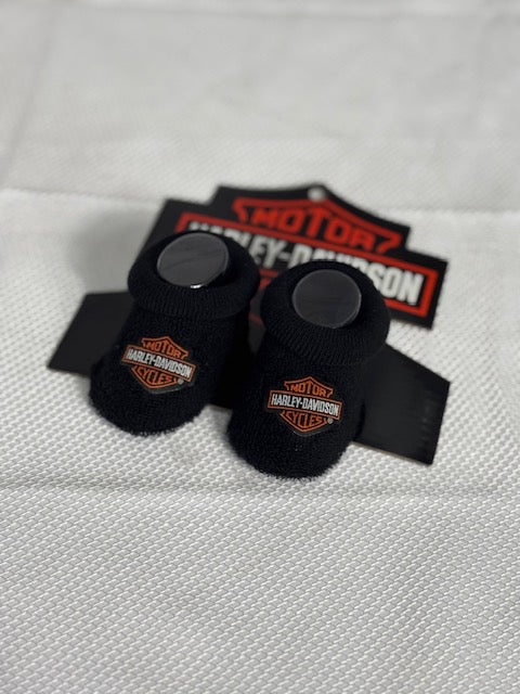 B&S Patch Newborn Booties Socks