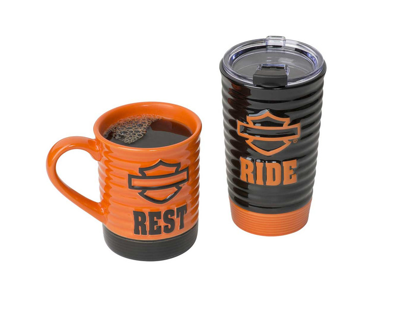Harley-Davidson® Ride & Rest Travel and Coffee Mug Set- HDL-18611