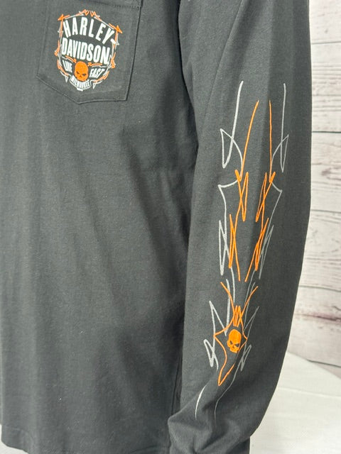 Pinstripe Willie Long Sleeve Pocket T-Shirt