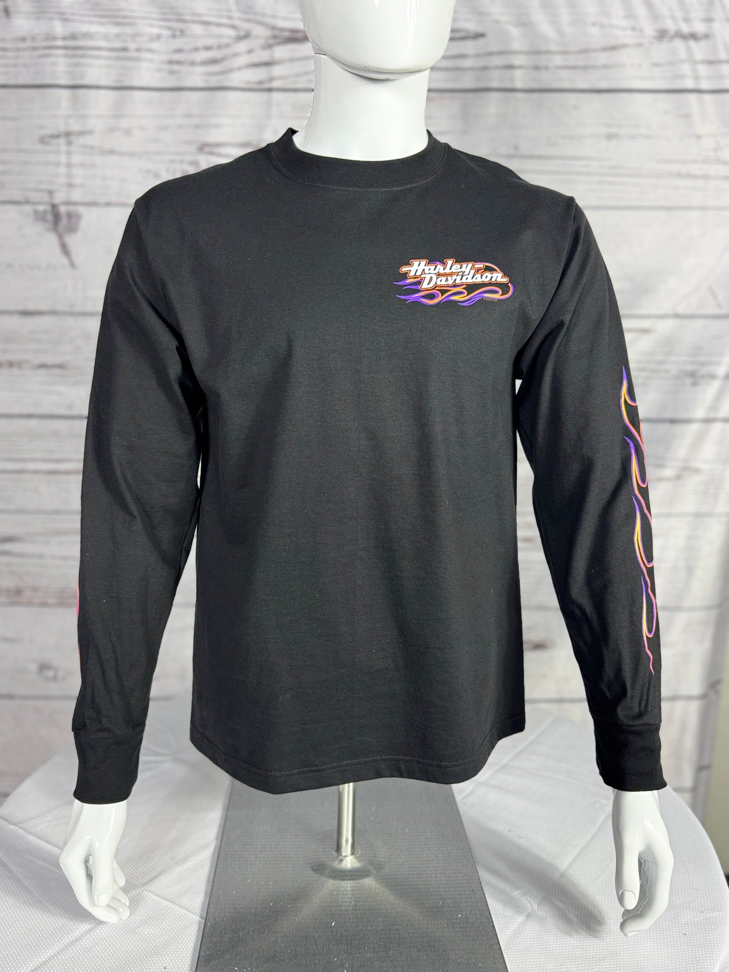 Harley Side Falme Long Sleeve Tee