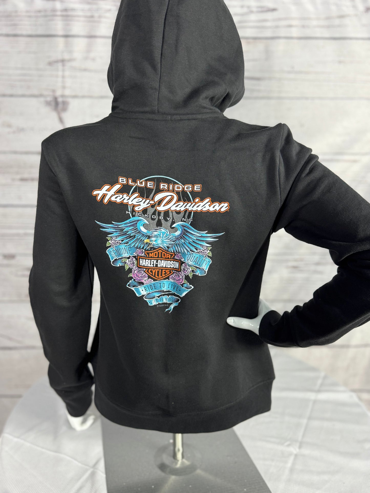 Winged Circle Zip-up Hoodie