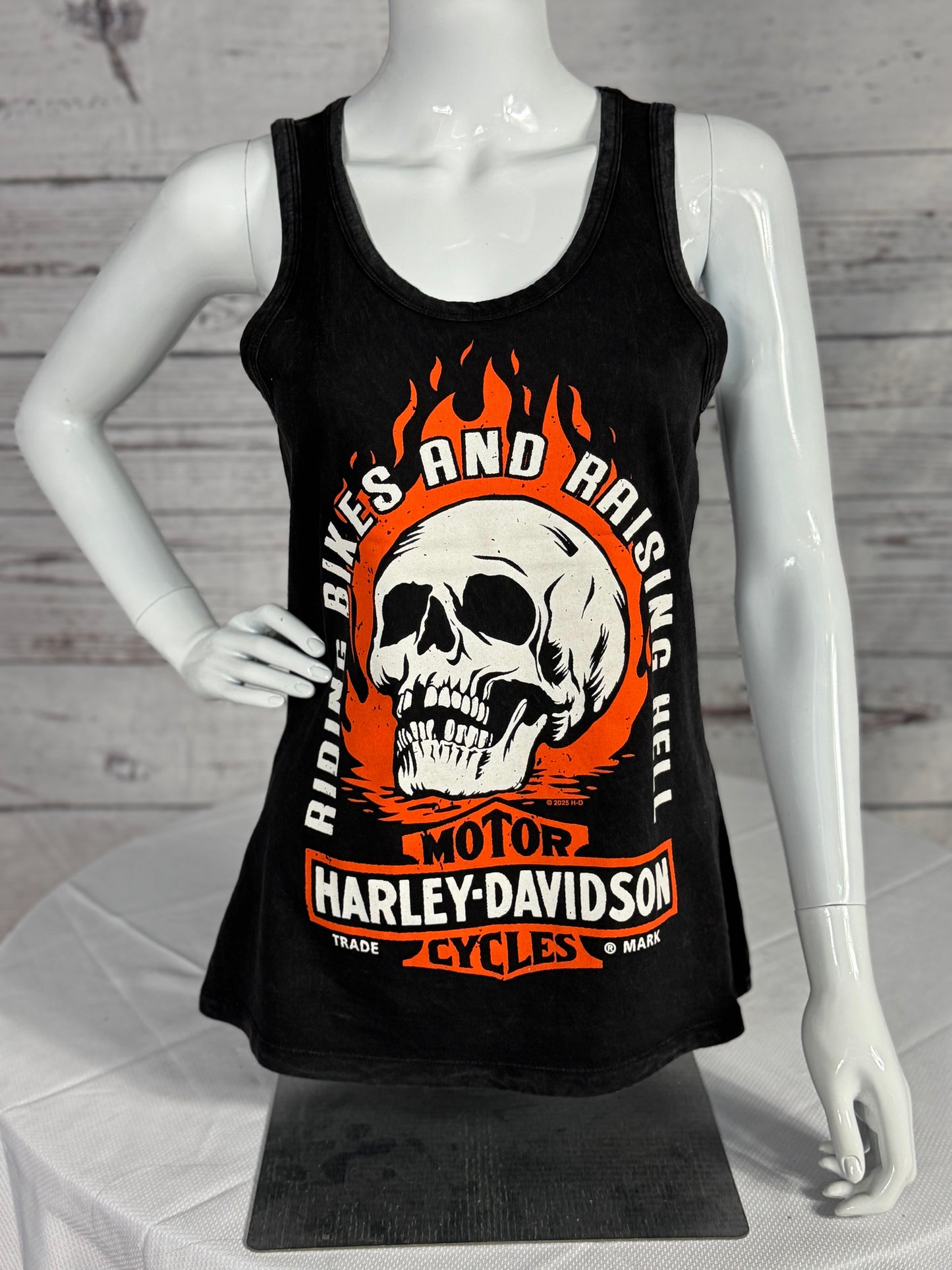 Flame Skull Dyed Tank