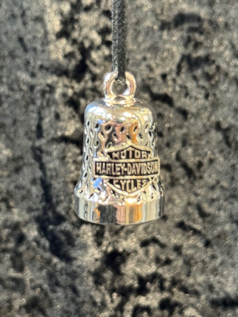 H-D Silver Diamond Plate Skull Ride Bell