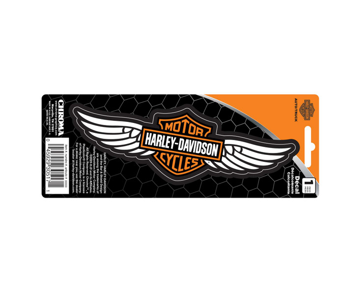H-D Winged B&S Decal