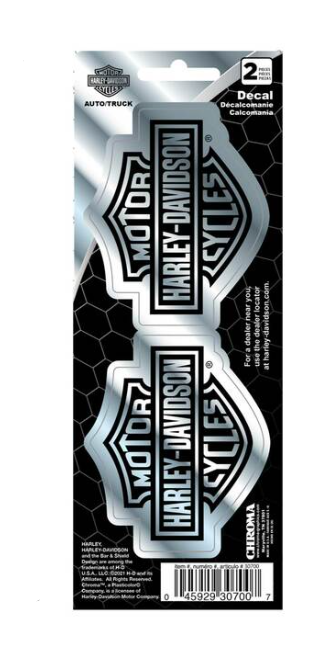 Chrome B&S Decal Set of 2
