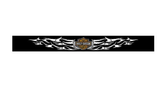 H-D B&S Blades Winshield Decal