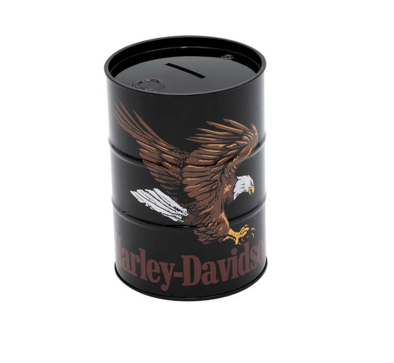 Harley-Davidson® Swooping Eagle Tin Bank- HDL-18636