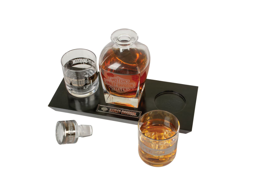 Harley-Davidson® Bar & Shield Glass Decanter Set - HDL-18812
