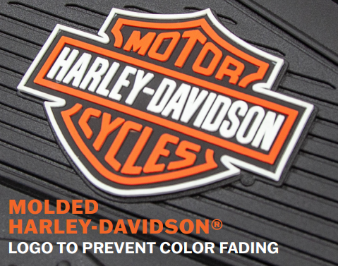 H-D Full Color B&S Floor Mat Set