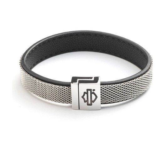 Harley-Davidson® Men's Mesh Cuff Bracelet