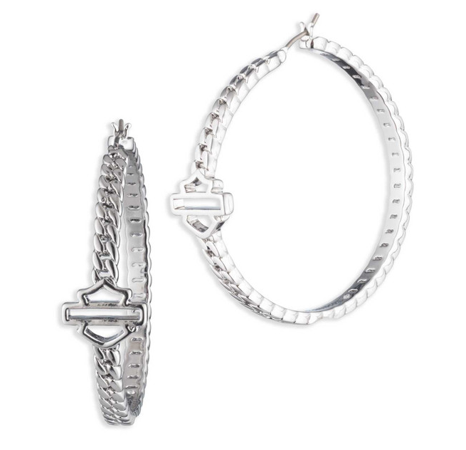 Harley-Davidson® Women's Hoop Earrings