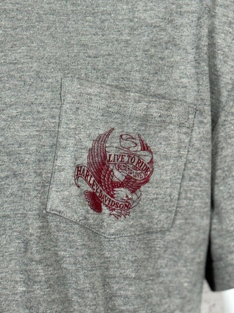 Live to Ride Eagle Pocket Tee