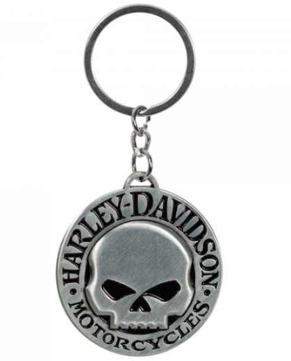 Domed Skull Key Chain