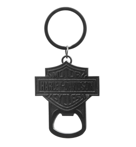 Black B&S Bottle Opener Key Chain