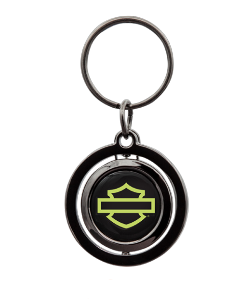 Wild Lime Silhouette Spinner Keychain