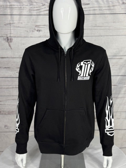 Dark Flame Zip-Up Hoodie