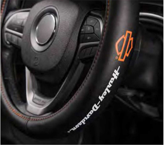 B&S Genuine Leather Steering Wheel Cover