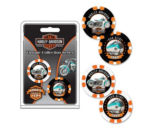 H-D Limited Edition Vintage Collection Collectible Poker Chips