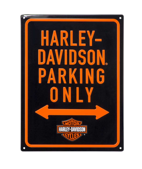H-D Parking Only Tin Sign