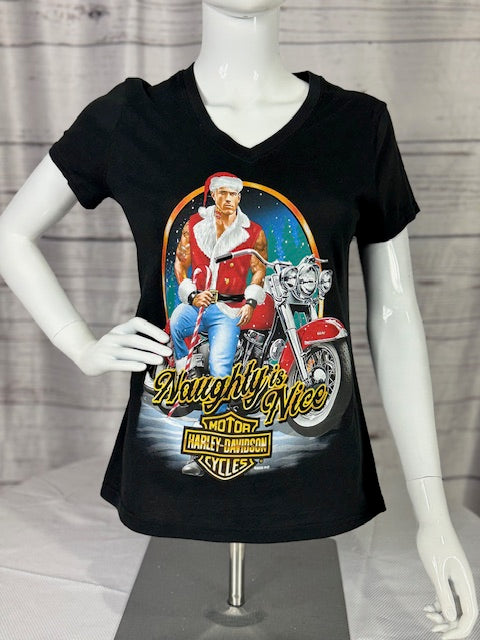 Naughty is Nice V-Neck Tee