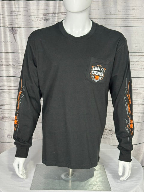 Pinstripe Willie Long Sleeve Pocket T-Shirt