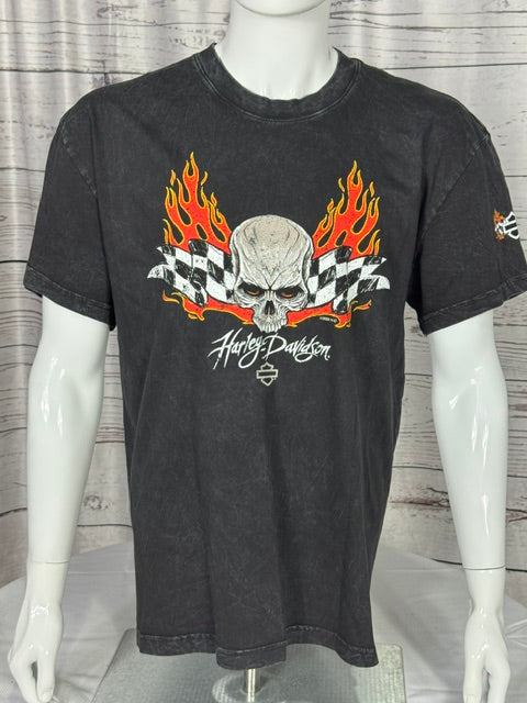 Checker Flame Dyed Tee