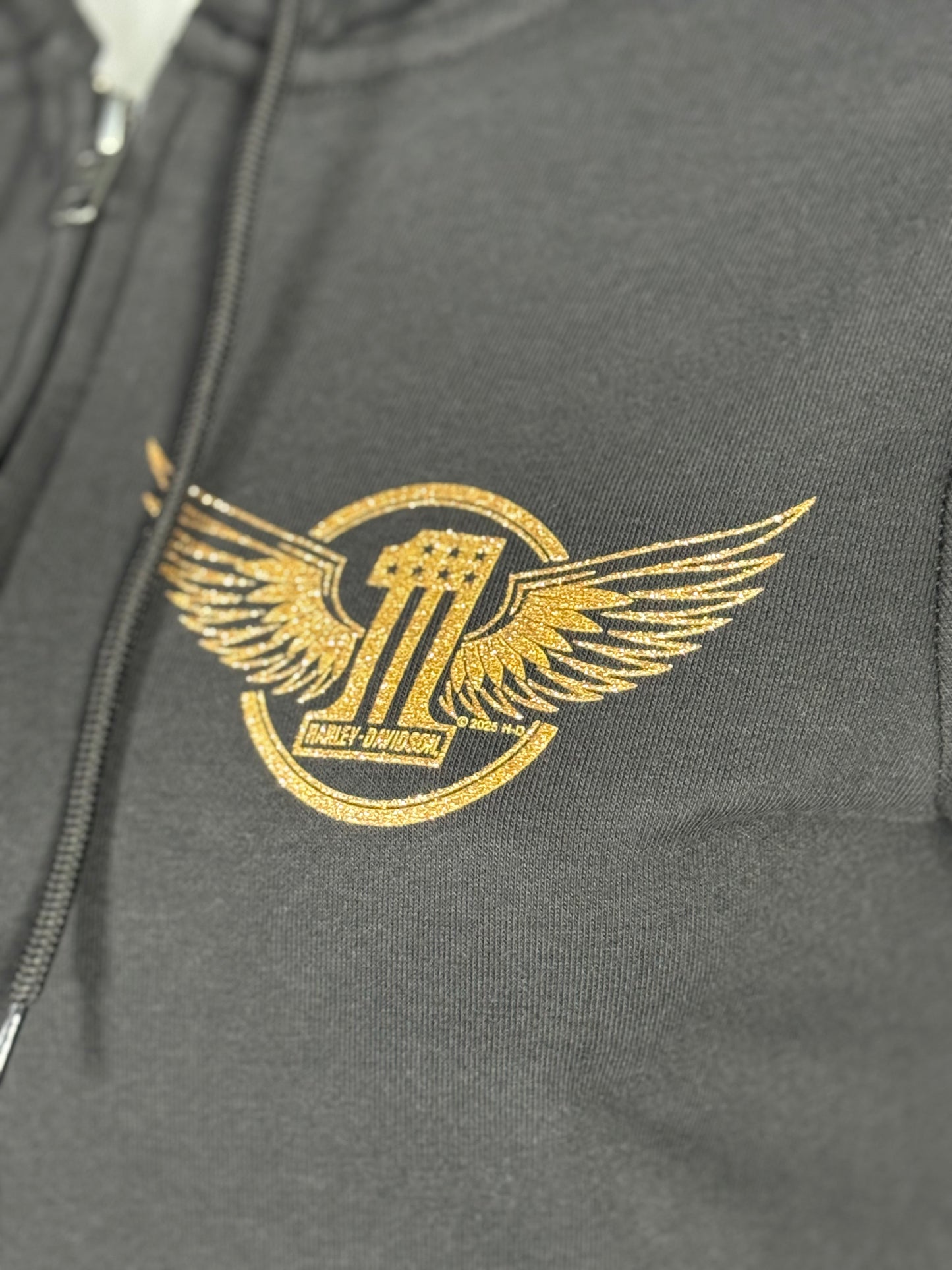Winged Circle Zip-up Hoodie