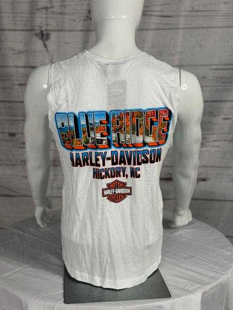 Blue Ridge Men's White Sleeveless