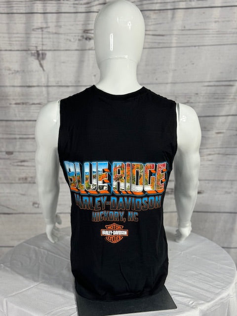 Blue Ridge Men's Black Sleeveless Tee