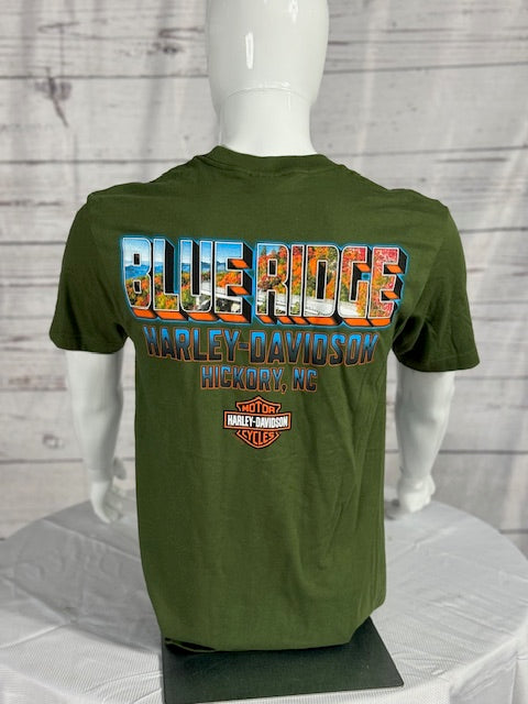 Blue Ridge Men's USA-made Army Green T-shirt