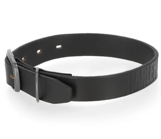 Leather Dog Collar- Black