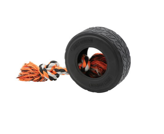 H-D Tire and Rope Dog Toy