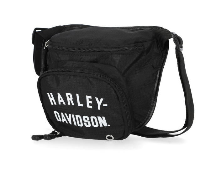 Harley-Davidson® Women's Deluxe Nylon 'Fanny Pack' Adjustable Waistband - Black, MHW078/08