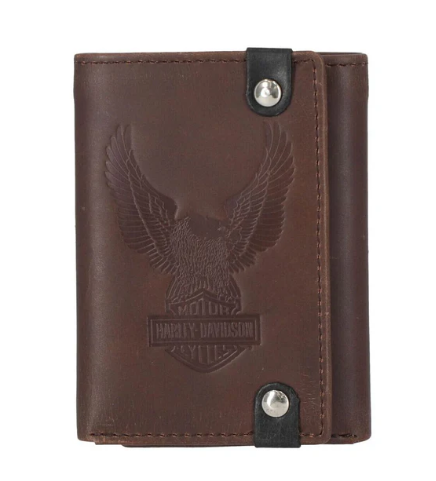 Crazy Horse Eagle Trifold Wallet